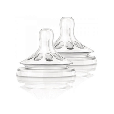 Купить Philips Avent Natural SCF652/27 2 шт соска силиконовая медленный поток 1 мес+