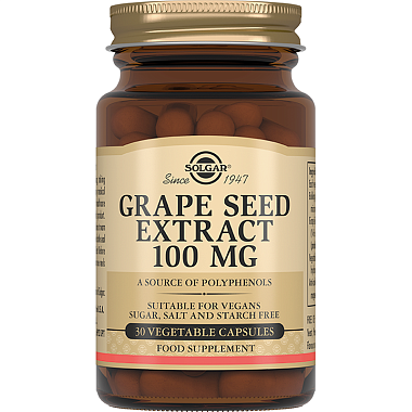 Купить Solgar Экстракт виноградных косточек 100 мг 30 шт капсулы