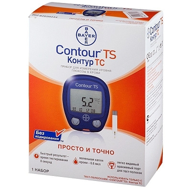 Купить Contour TS глюкометр для определения уровня глюкозы в крови