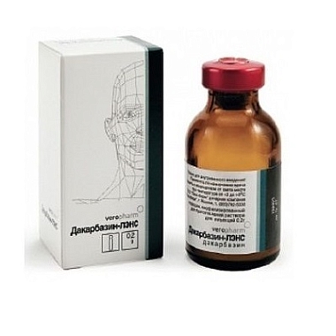 Купить Дакарбазин-ЛЭНС 200 мг 1 шт лиофилизат для приготовления раствора для внутривенного введения флаконы