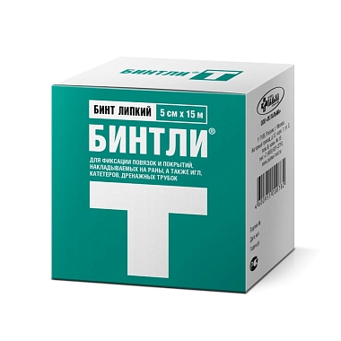 Купить Бинтли-Т 5 см х 15 м бинт липкий