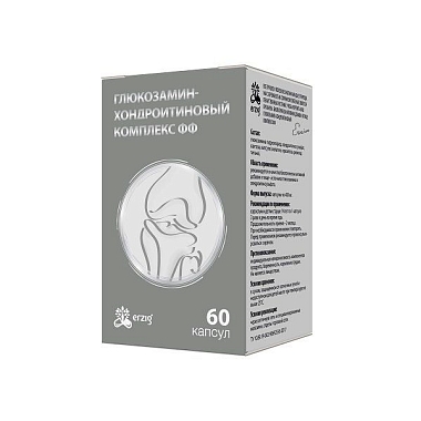 Купить Глюкозамин-хондроитиновый комплекс фф 400 мг 60 шт капсулы