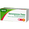 Купить Бисопролол-Тева 5 мг 50 шт таблетки покрытые пленочной оболочкой