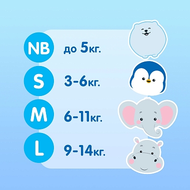 Купить Joonies Premium Soft 64 шт подгузники для детей размер S 3-6 кг