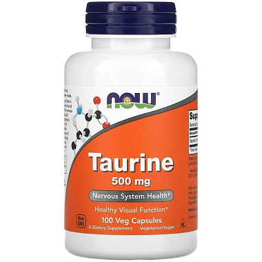 Купить Now Foods Taurine 750 мг 100 шт капсулы