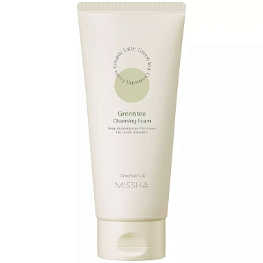 Купить Missha Creamy Latte 172 мл пенка для умывания с зеленым чаем
