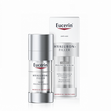 Купить Eucerin Hyaluron-Filler эксфолиант 30мл сыворотка ночн