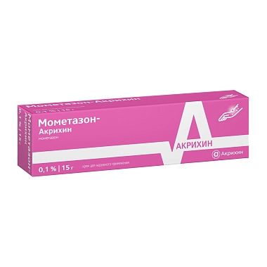 Купить Мометазон-Акрихин 0,1% 15 г крем для наружного применения
