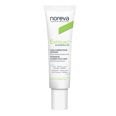Купить Noreva Exfoliac Acnomega 200 30 мл крем для лица интенсивный корректирующий