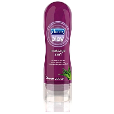 Купить Durex Play Soothing 2в1 200 мл гель-смазка лубрикант алоэ вера