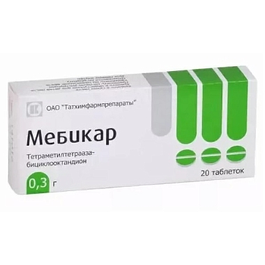 Купить Мебикар 300 мг 20 шт таблетки
