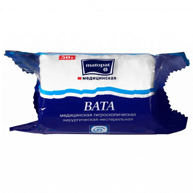 Купить Вата хирург Matopat 50г