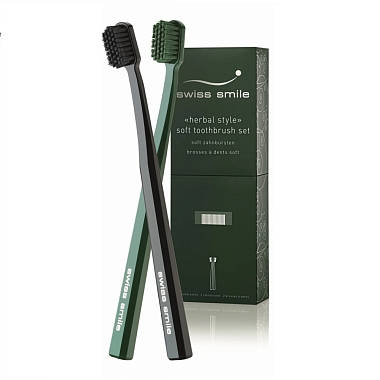 Купить Swiss Smile Herbal Bliss набор зубных щеток мягких