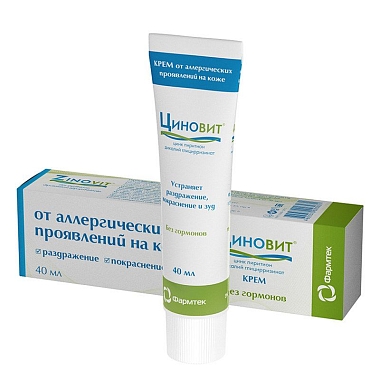 Купить Циновит 40 мл крем для кожи с пиритионом цинка