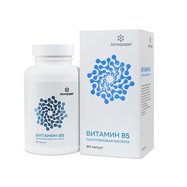 Купить Летофарм Витамин В5 Пантотеновая кислота 90 шт капсулы