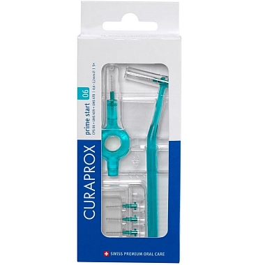 Купить Curaprox Prime Start CPS06 5 шт ершики межзубные + держатель UHS409 и UHS470