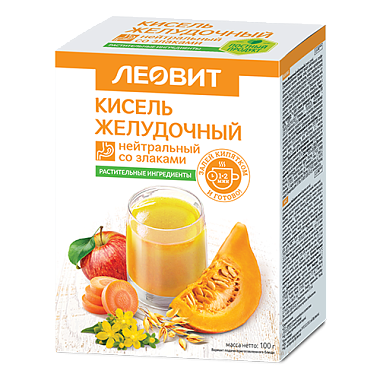 Купить Леовит Кисель Желудочный нейтральный со злаками 20 г 5 шт пакеты