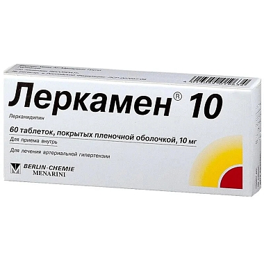 Купить Леркамен 10 10 мг 60 шт таблетки покрытые пленочной оболочкой