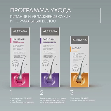 Купить Alerana 250 мл шампунь для сухих и нормальных волос