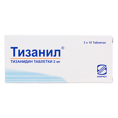 Купить Тизанил 2 мг 30 шт таблетки
