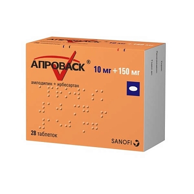 Купить Апроваск 10 мг + 150 мг 28 шт таблетки покрытые пленочной оболочкой