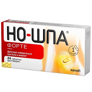 Купить Но-шпа Форте 80 мг 24 шт таблетки