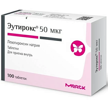 Купить Эутирокс 50 мкг 100 шт таблетки