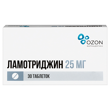 Купить Ламотриджин 25 мг 30 шт таблетки