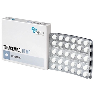 Купить Торасемид 10 мг 60 шт таблетки
