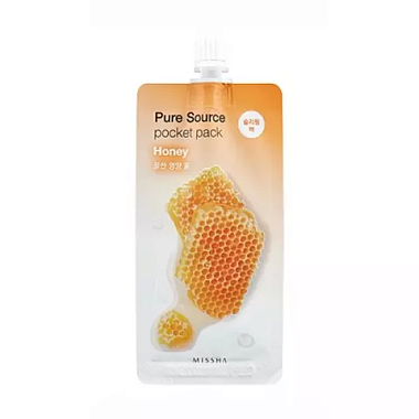 Купить Missha Pure Source Pocket Pack 10 мл маска для лица ночная с экстрактом мёда