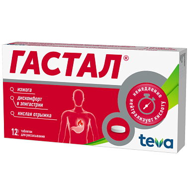 Купить Гастал 12 шт таблетки для рассасывания