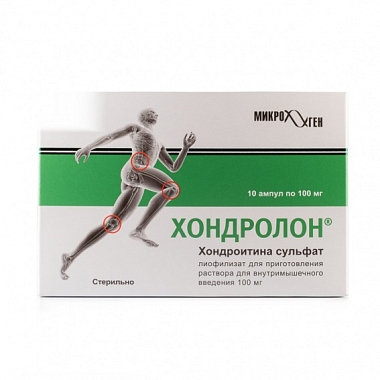 Купить Хондролон 100 мг 10 шт лиофилизат для приготовления раствора ампулы