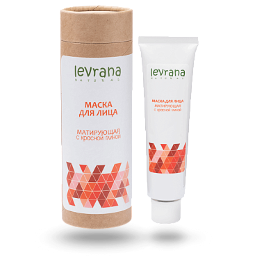 Купить Levrana 50 мл маска для лица с красной глиной матирующая