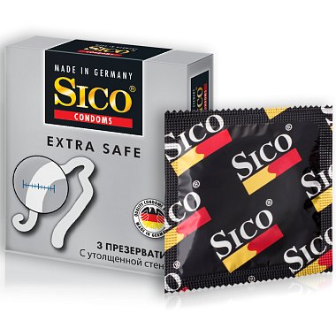 Купить Sico Extra Safe 3 шт презервативы утолщенные