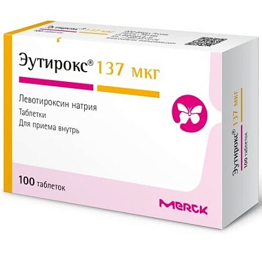 Купить Эутирокс 137 мкг 100 шт таблетки