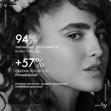 Купить Vichy Dercos К 250 мл шампунь-пилинг против перхоти глубоко очищающий