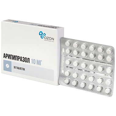 Купить Арипипразол 10 мг 30 шт таблетки