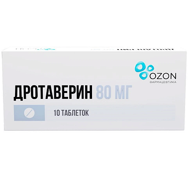 Купить Дротаверин 80 мг 10 шт таблетки
