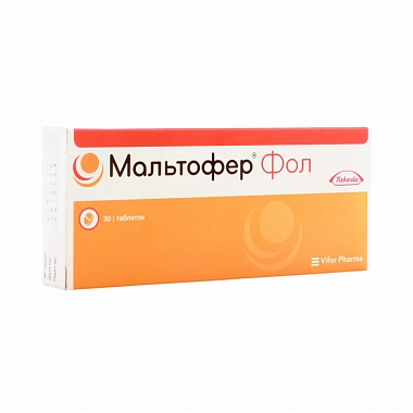 Купить Мальтофер Фол 30 шт таблетки жевательные