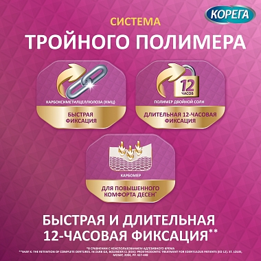 Купить Корега Экстра Сила 40 г крем для фиксации зубных протезов максимальная фиксация + комфорт нейтральный вкус