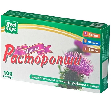 Купить Расторопша масло Реалкапсулы 300 мг 100 шт капсулы