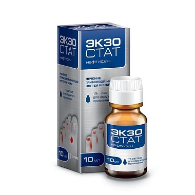 Купить Экзостат 1 % 10 мл раствор для наружного применения