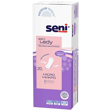 Купить Seni Lady Micro 20 шт прокладки урологические 1 капля