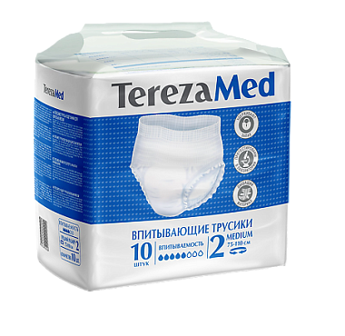 Купить TerezaMed 10 шт трусы-подгузники размер М