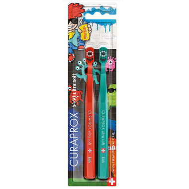 Купить Curaprox CS Kids Duo Graffiti Edition 2023 2 шт набор щеток зубных