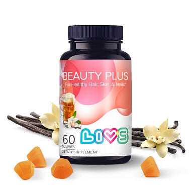 Купить LIVS Витамины для кожи волос и ногтей 60 шт мармеладные пастилки со вкусом крем-соды