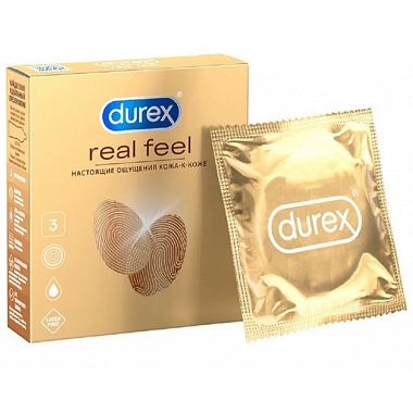 Купить Durex Real Feel 3 шт презервативы для естественных ощущений