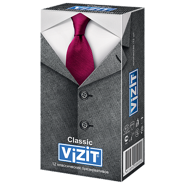 Купить Vizit Classic 12 шт презервативы классические