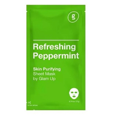 Купить Glam Up 21 г маска тканевая для лица освежающая экстракт перечной мяты