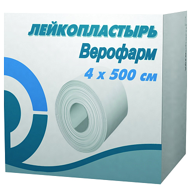 Купить Верофарм 4 см x 500 см пластырь катушка